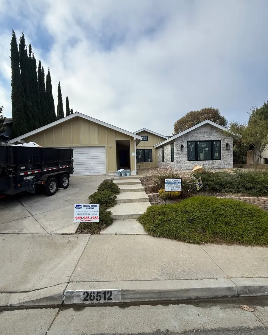Exterior painting project by Brush and Beyond Paint in Orange County, California