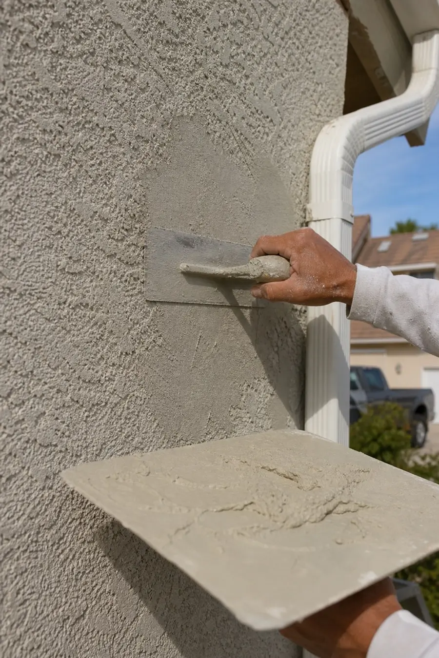 Stucco Repair by Brush and Beyond Paint in Orange County